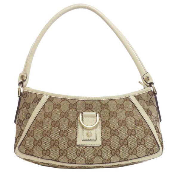 Gucci Handbags - Gucci 130989 Semi Shoulder Bag One Shoulder Bag Canvas Leather Women